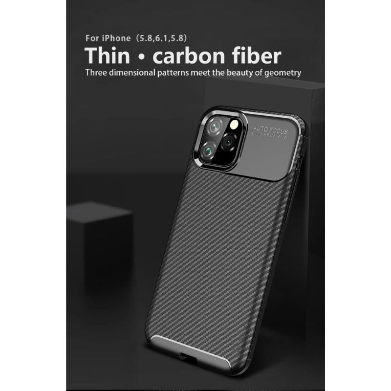 iPhone 11 - Coque IPaky revêtement fibre de carbone