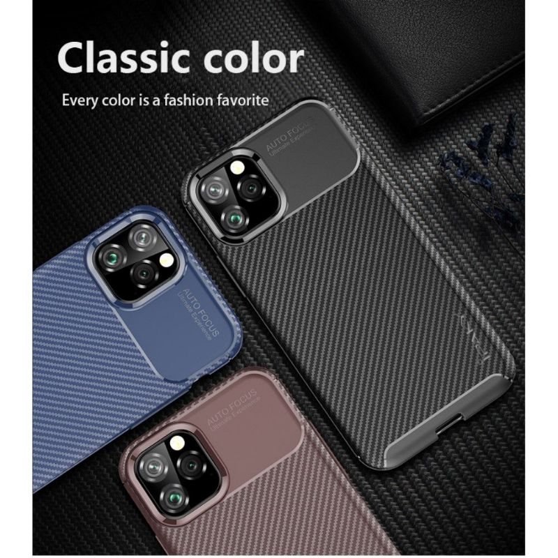 iPhone 11 - Coque IPaky revêtement fibre de carbone