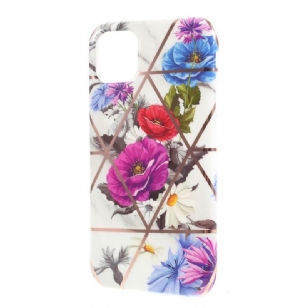 iPhone 11 - Coque en Silicone Fleurs Colorées