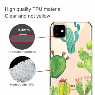 iPhone 11 - Coque transparente Cactus