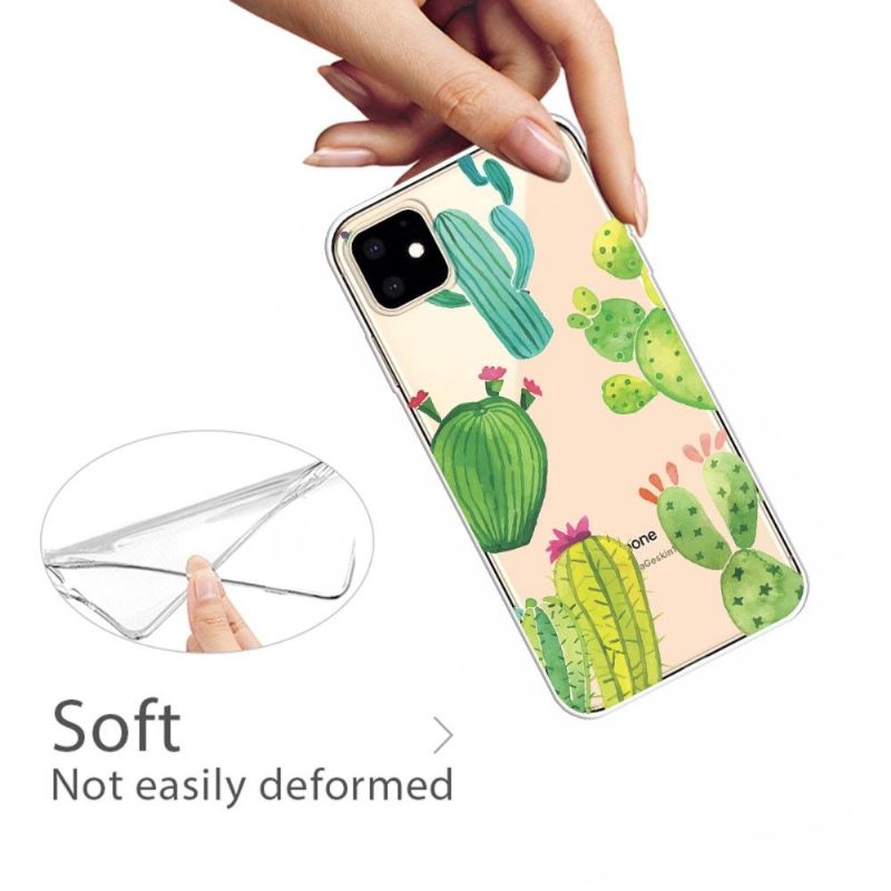 iPhone 11 - Coque transparente Cactus