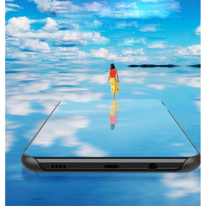 Honor 20 - Coque avec rabat effet miroir