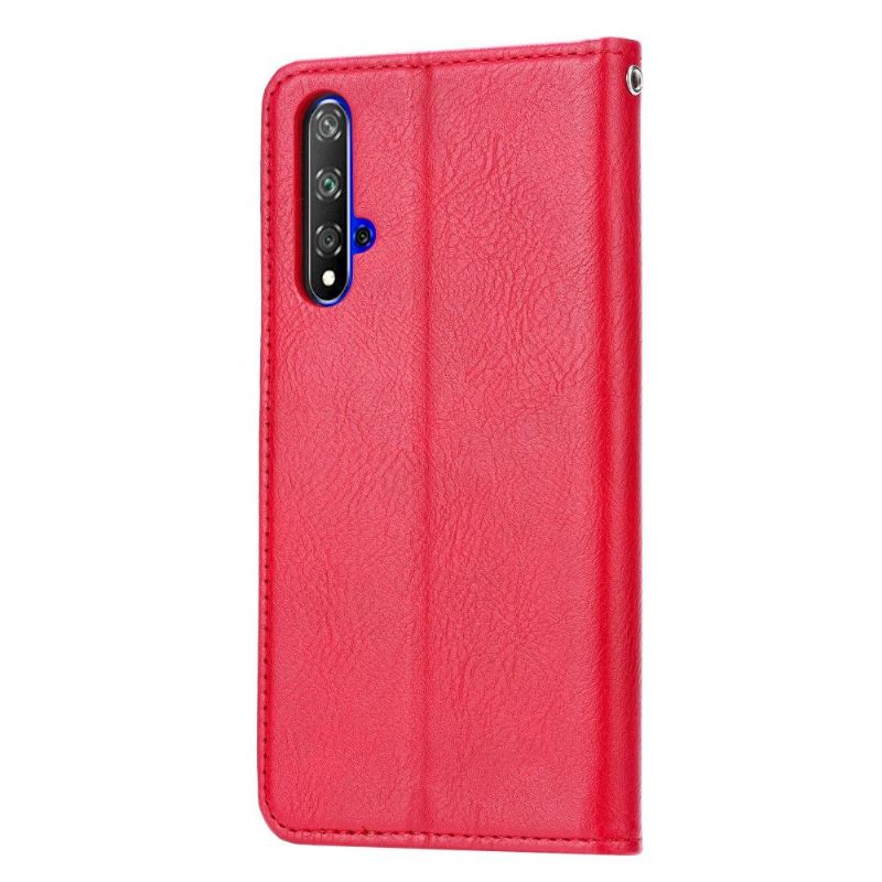 Honor 20 - Housse effet cuir stand case