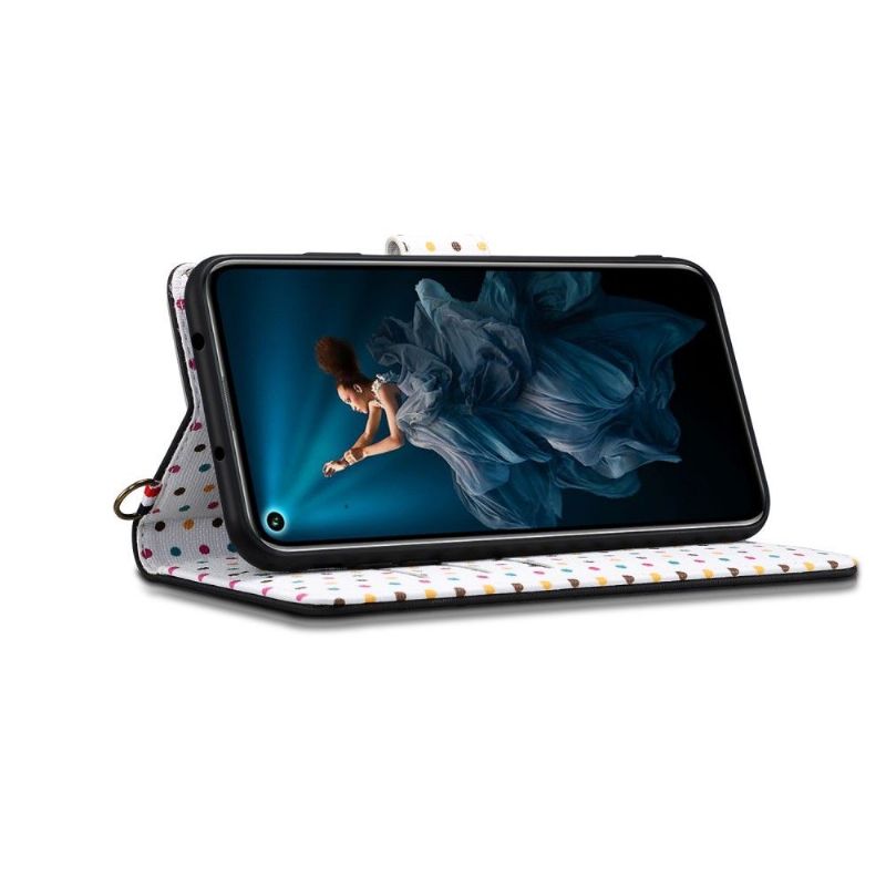 Honor 20 - Housse vintage motifs pois