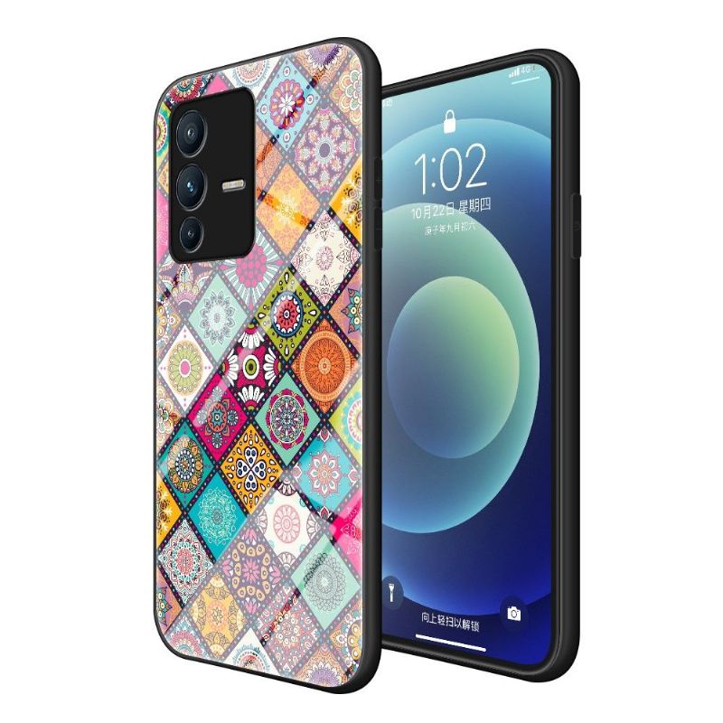 Coque Vivo V23 5G Kaleidoscope Mandala avec support