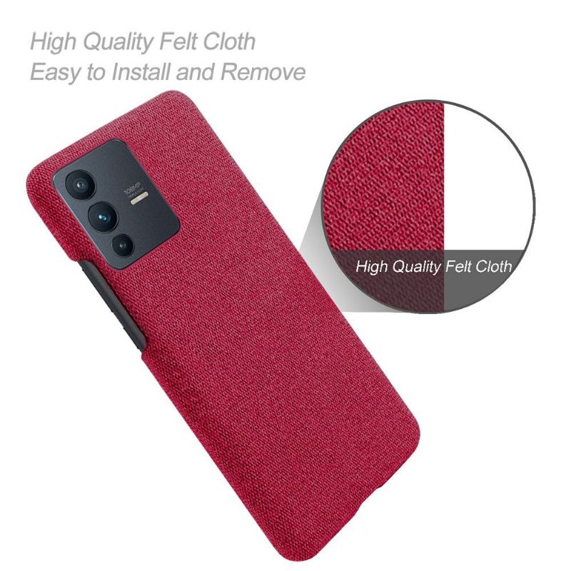 Coque Vivo V23 5G revêtement tissu