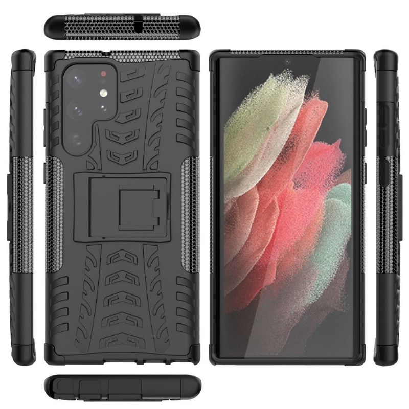 Coque Samsung Galaxy S22 Ultra 5G antidérapante avec support