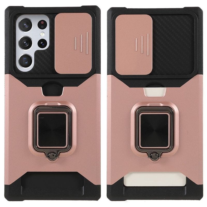 Coque Samsung Galaxy S22 Ultra 5G Camera Slide Fonction Support