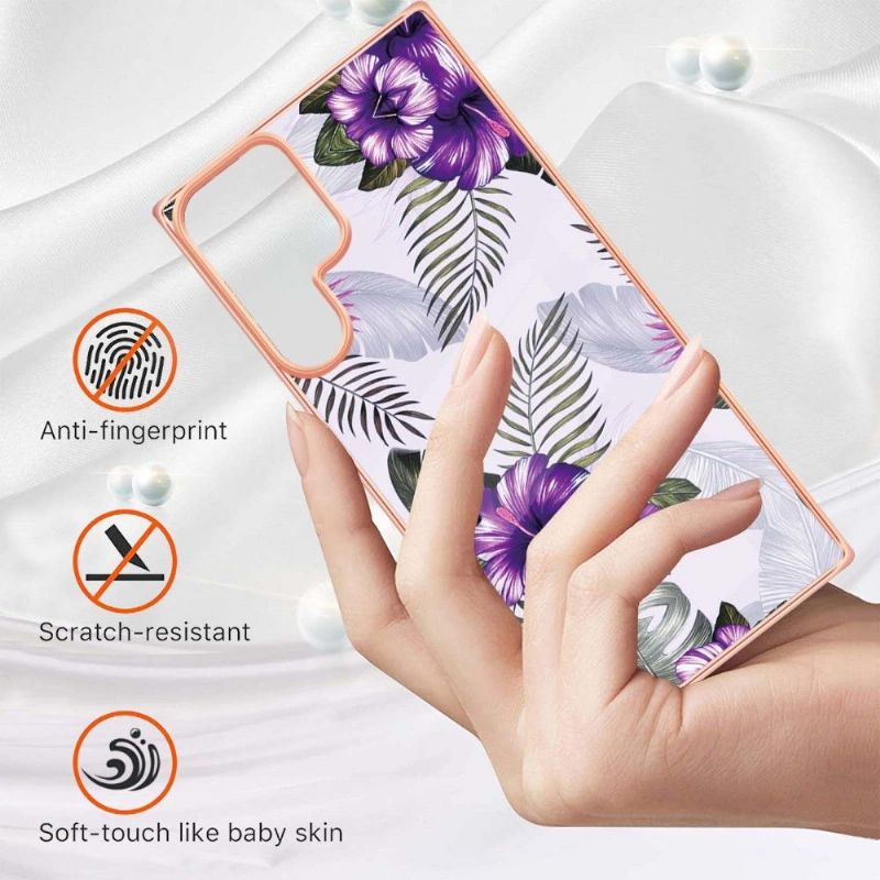 Coque Samsung Galaxy S22 Ultra 5G Fleurs Exotiques