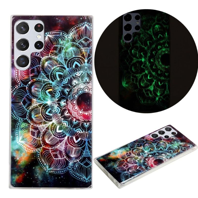 Coque Samsung Galaxy S22 Ultra 5G Luminous Mandala Coloré