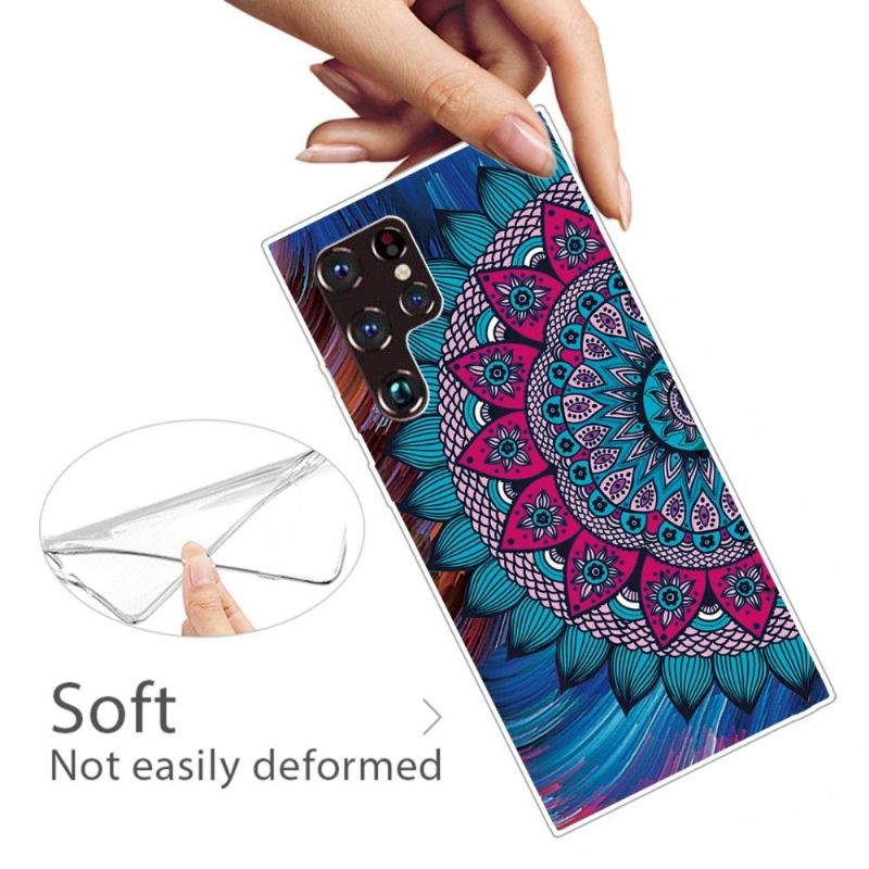 Coque Samsung Galaxy S22 Ultra 5G Mandala coloré