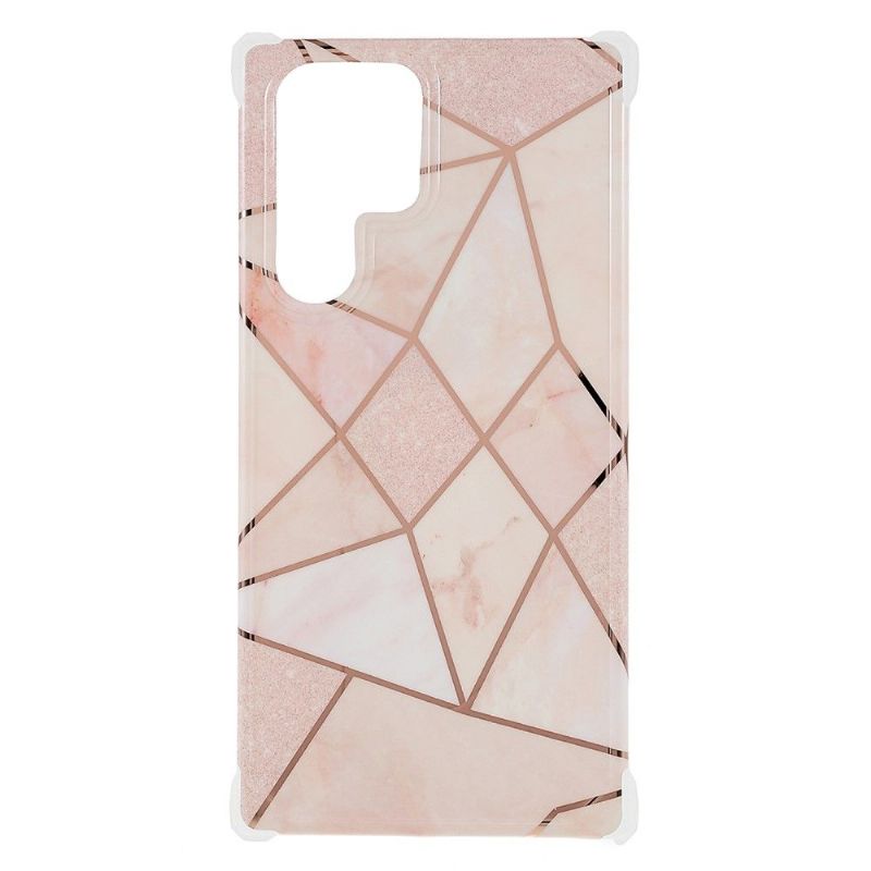 Coque Samsung Galaxy S22 Ultra 5G Marbre Géométrique