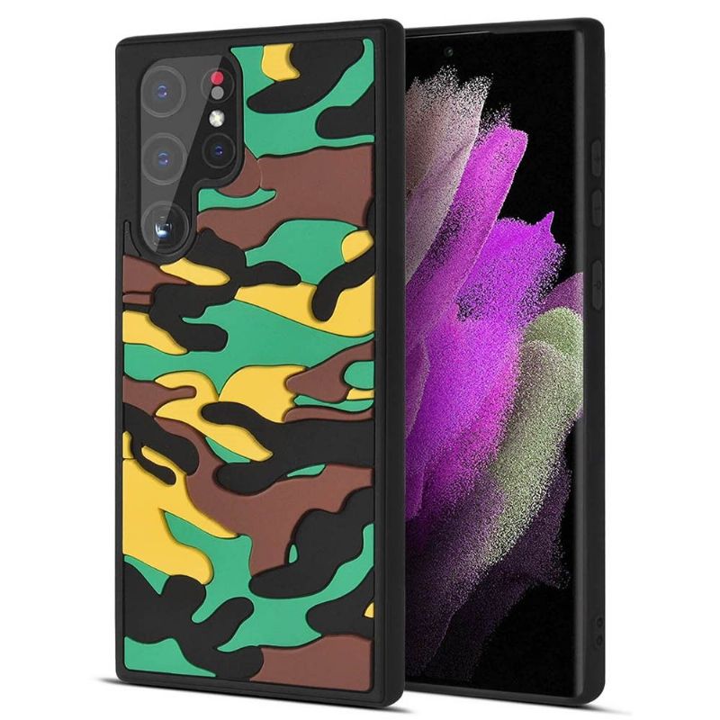 Coque Samsung Galaxy S22 Ultra 5G Rugged Camouflage Militaire