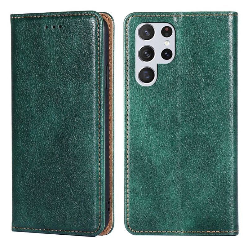 Flip cover Samsung Galaxy S22 Ultra 5G PURE simili cuir