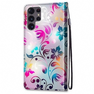 Housse Samsung Galaxy S22 Ultra 5G Colorful Flower