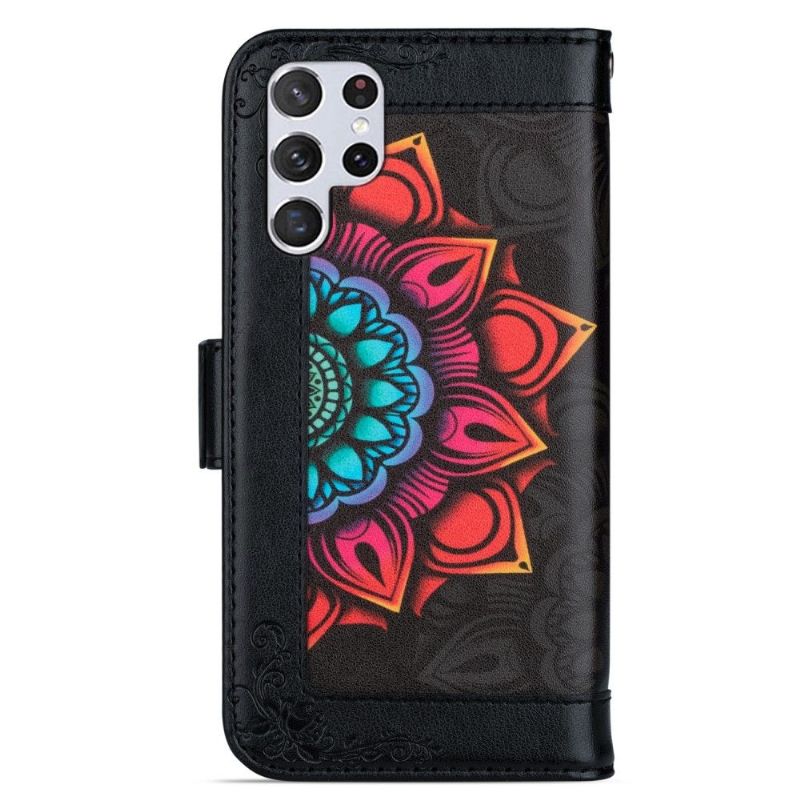 Housse Samsung Galaxy S22 Ultra 5G DAME Mandala Coloré