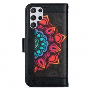 Housse Samsung Galaxy S22 Ultra 5G DAME Mandala Coloré