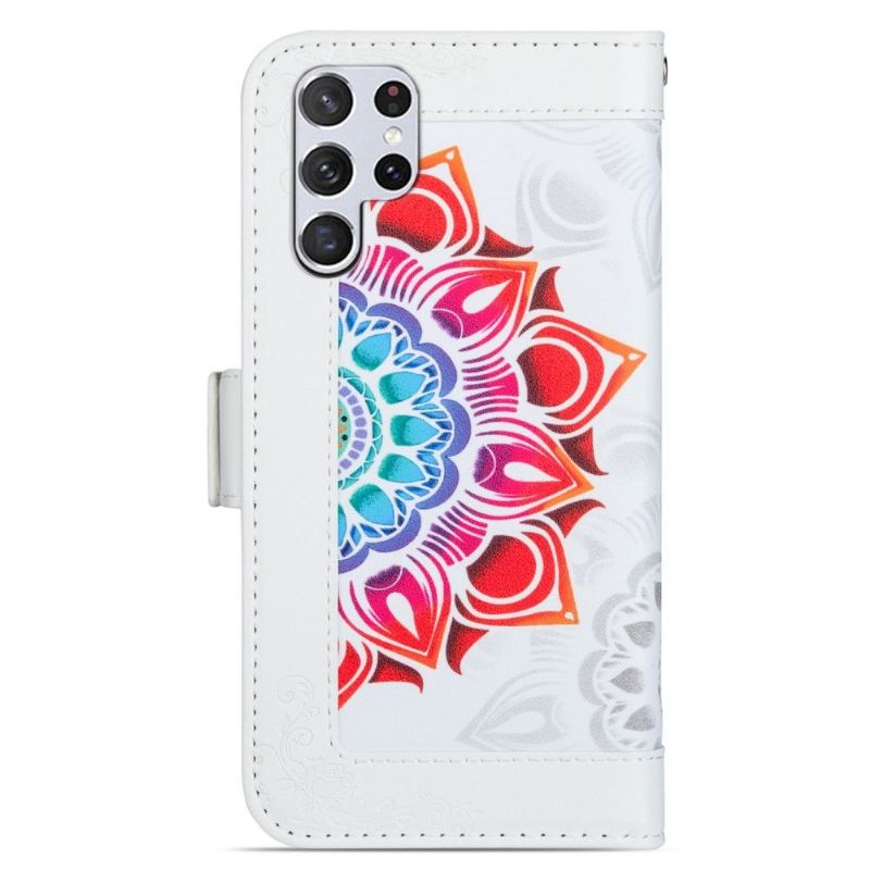 Housse Samsung Galaxy S22 Ultra 5G DAME Mandala Coloré