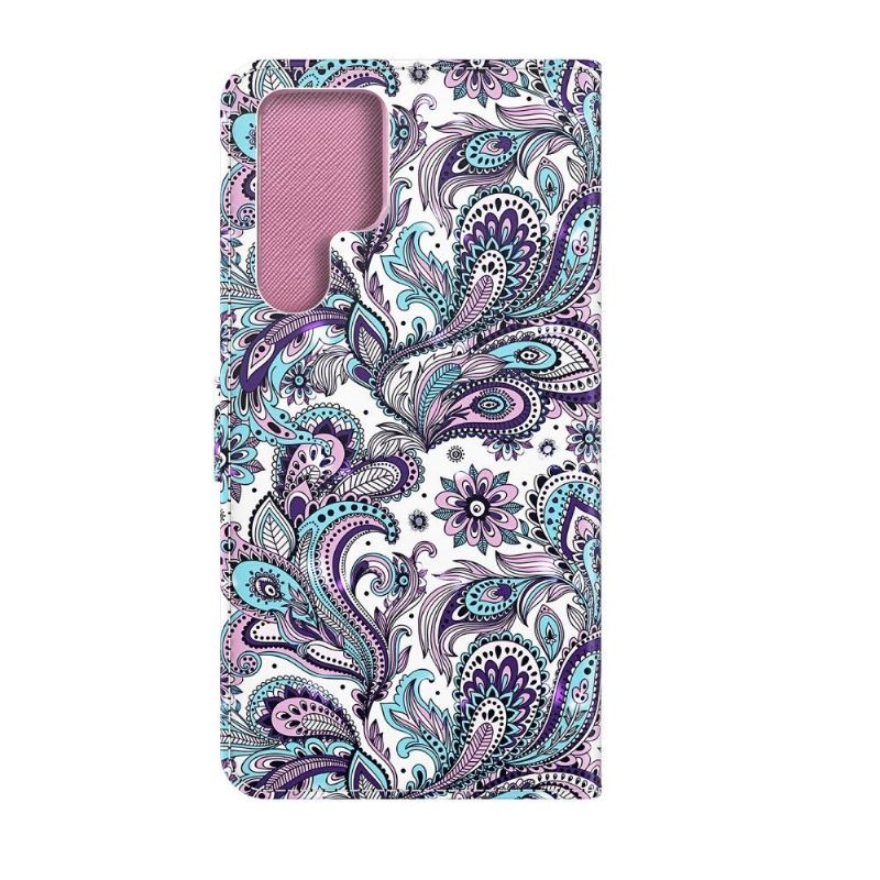 Housse Samsung Galaxy S22 Ultra 5G Paisley Fleur