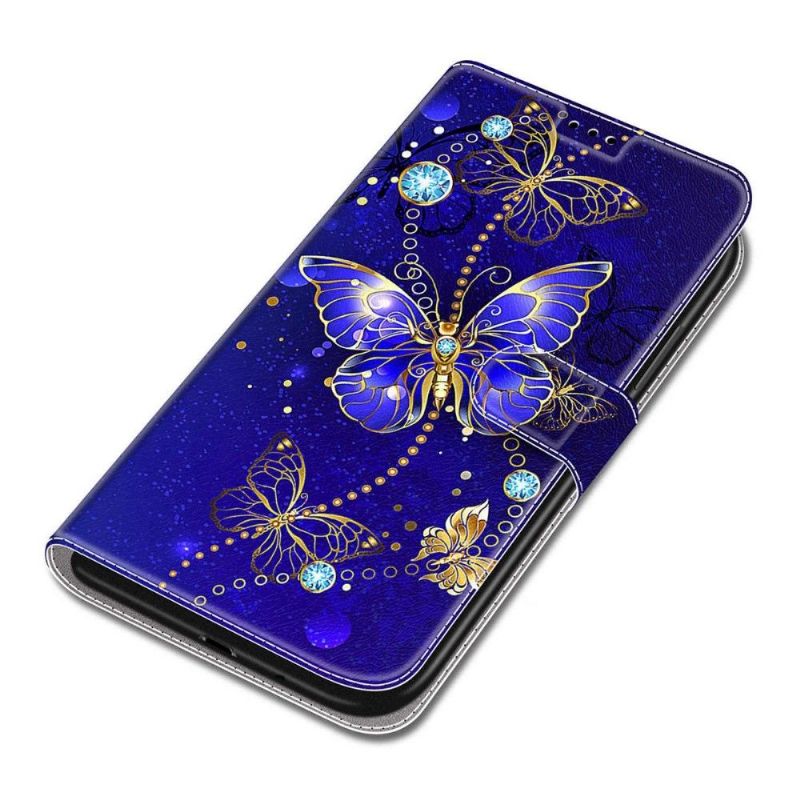 Housse Samsung Galaxy S22 Ultra 5G Papillon violet