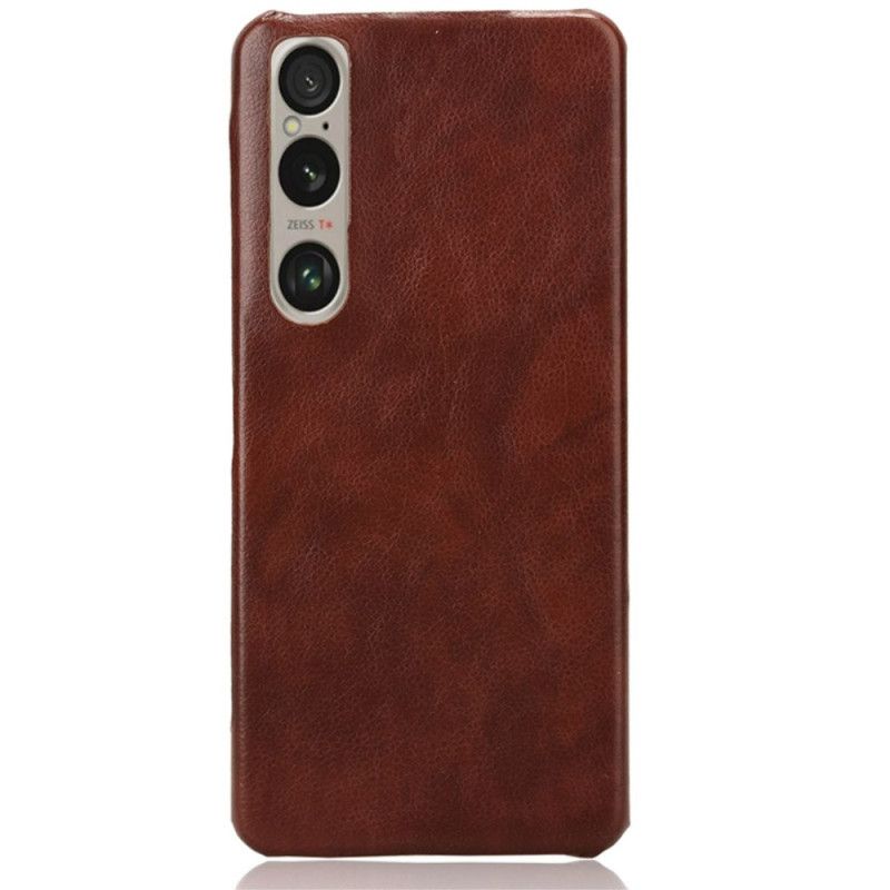 Coque Sony Xperia 1 VI Effet Cuir Litchi