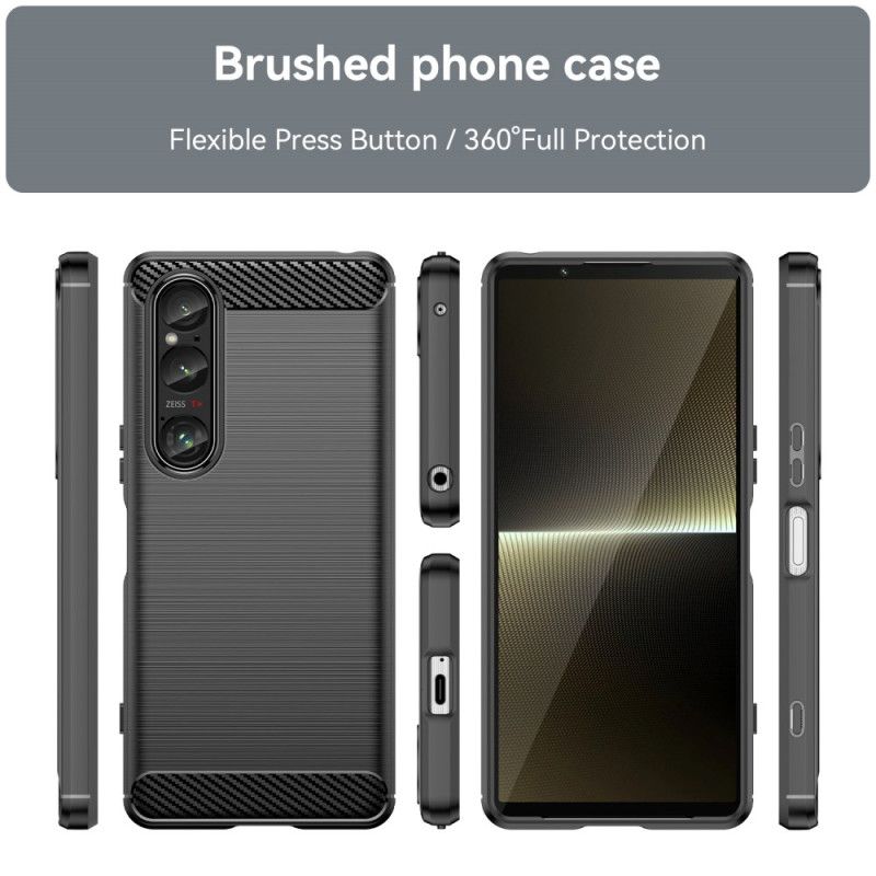 Coque Sony Xperia 1 VI Fibre Carbone Brossée