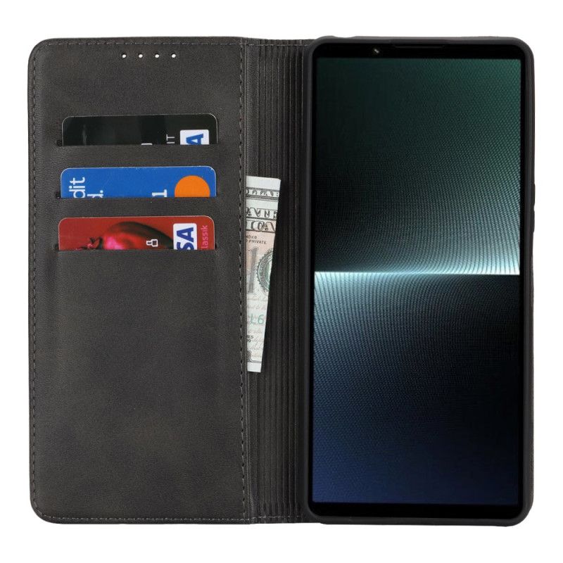 Flip Cover Sony Xperia 1 VI Cuir Fendu