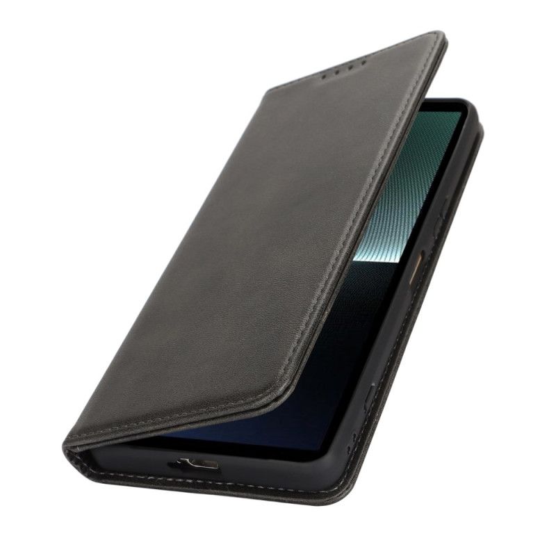 Flip Cover Sony Xperia 1 VI Cuir Fendu