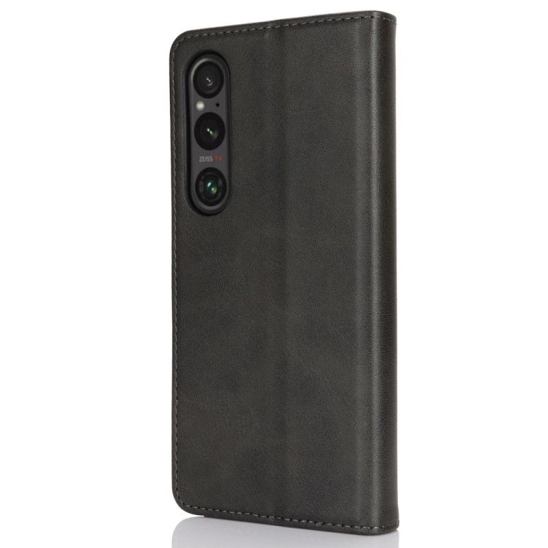 Flip Cover Sony Xperia 1 VI Cuir Fendu