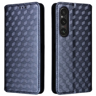 Flip Cover Sony Xperia 1 VI Motif Losanges 3D