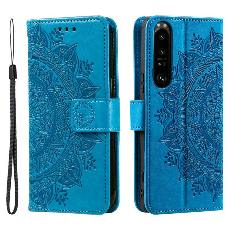 Housse Sony Xperia 1 VI Mandala Soleil à Lanière