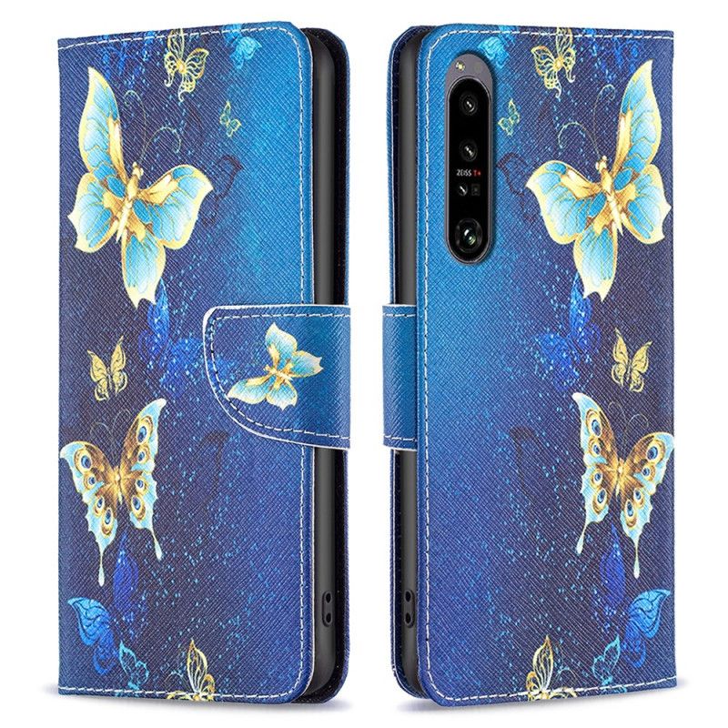 Housse Sony Xperia 1 VI Papillons Dorés