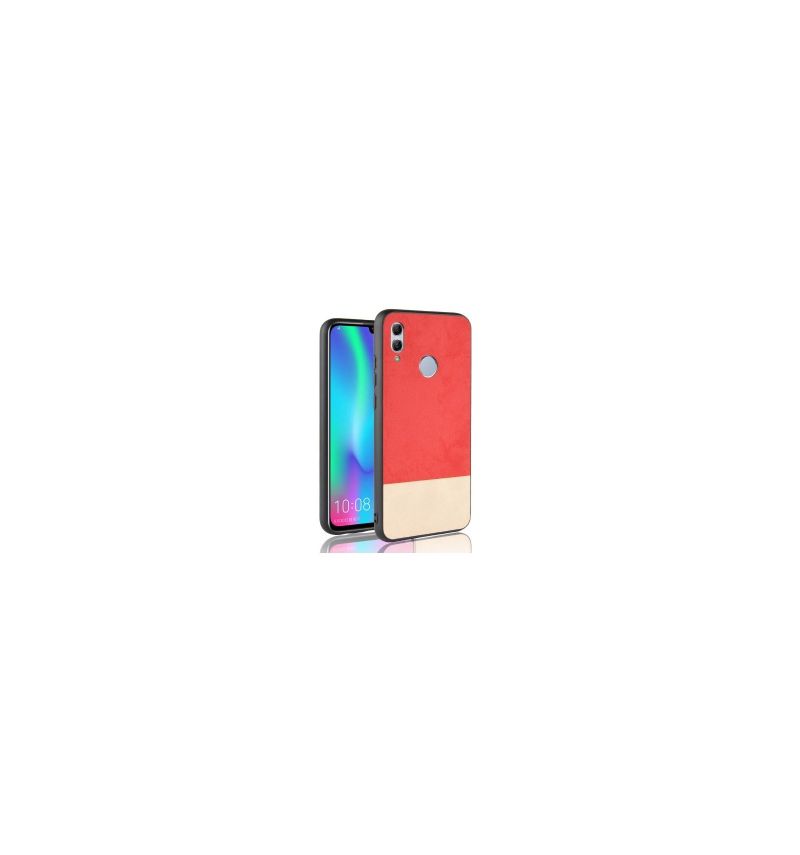 Honor 10 Lite - Coque style cuir bicolore