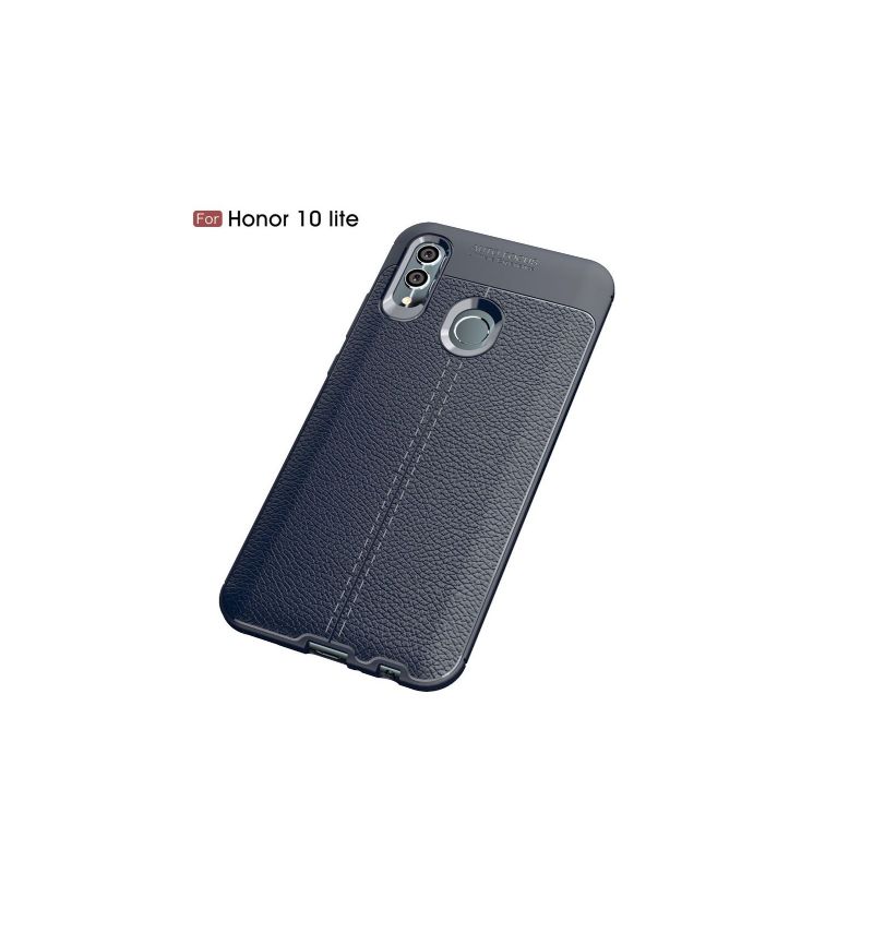 Honor 10 Lite - Coque texturée style cuir