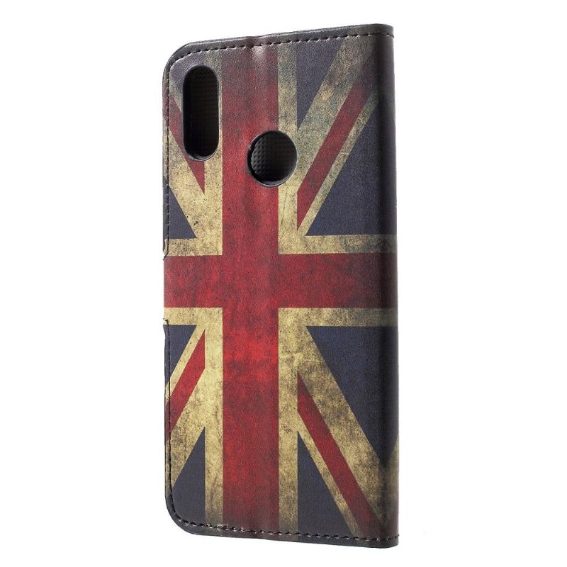 Honor 10 Lite - Étui Drapeau Anglais Vintage