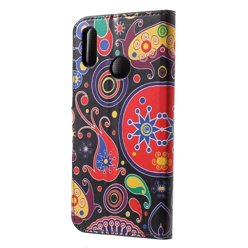 Honor 10 Lite - Étui porte cartes motif paisley