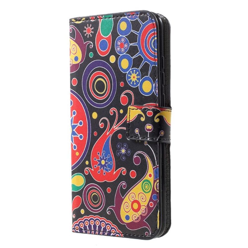 Honor 10 Lite - Étui porte cartes motif paisley