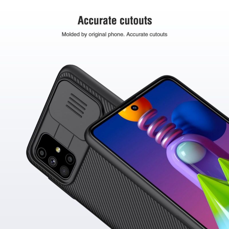 Coque Samsung Galaxy M51 avec cache objectif arrière