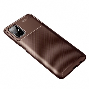 Coque Samsung Galaxy M51 effet fibre de carbone