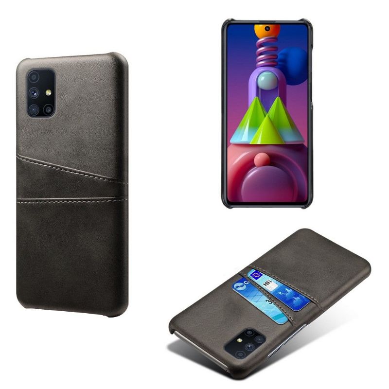 Coque Samsung Galaxy M51 Mélodie Effet Cuir Porte Cartes