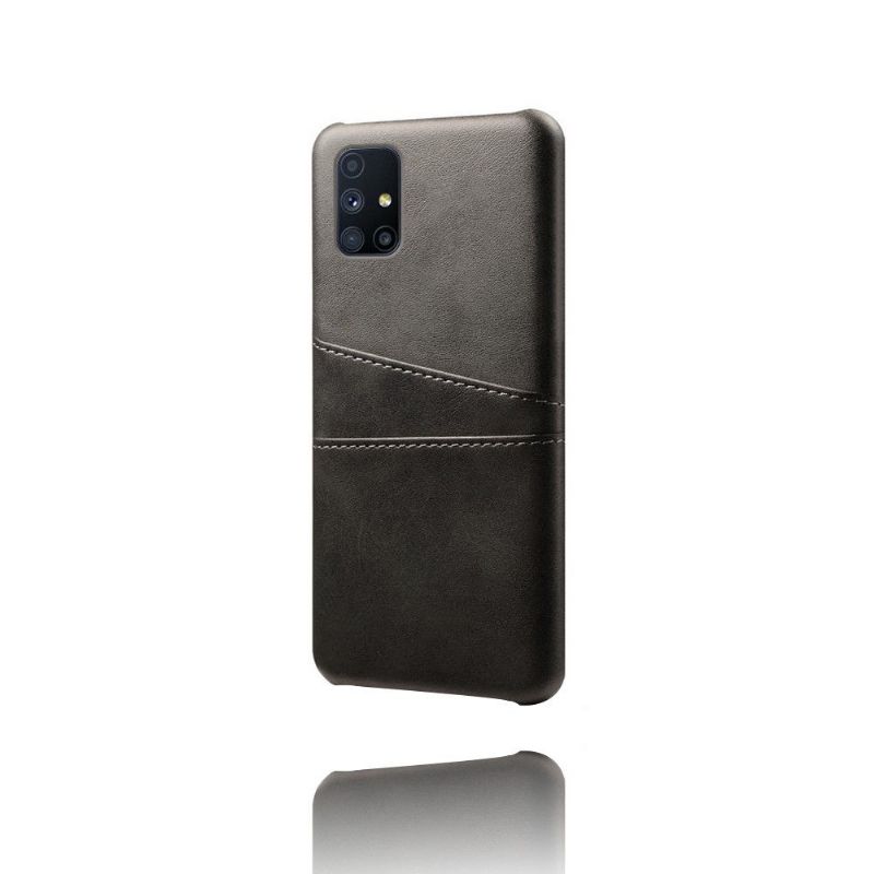 Coque Samsung Galaxy M51 Mélodie Effet Cuir Porte Cartes