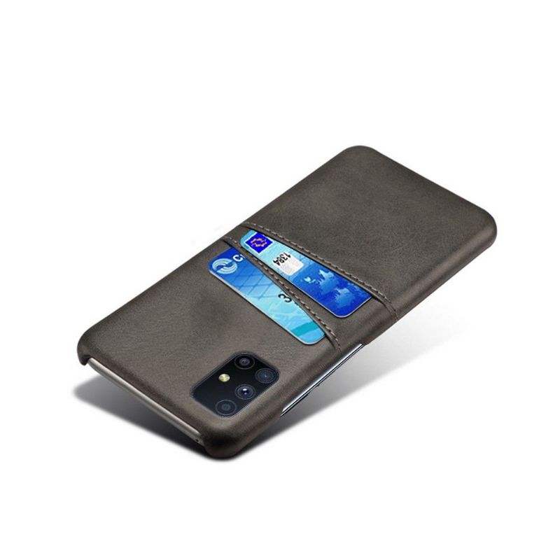 Coque Samsung Galaxy M51 Mélodie Effet Cuir Porte Cartes