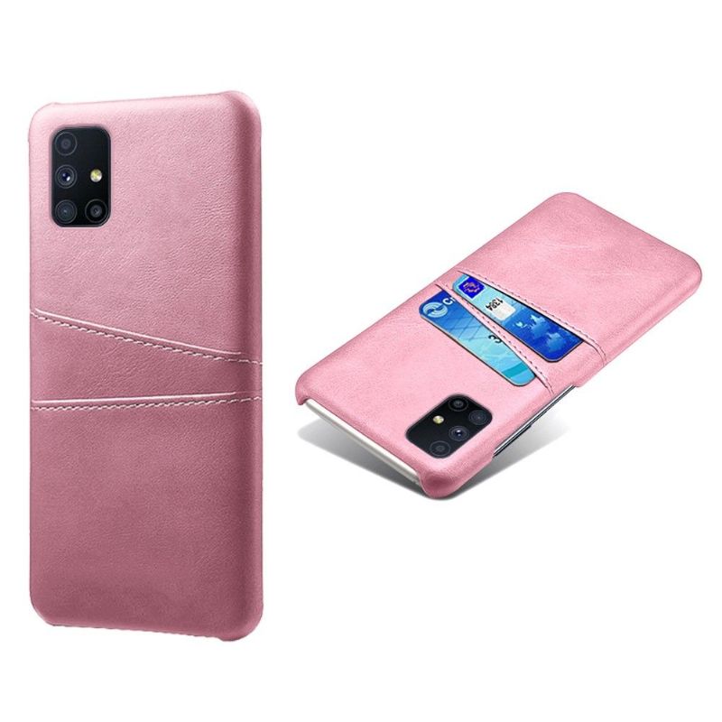 Coque Samsung Galaxy M51 Mélodie Effet Cuir Porte Cartes