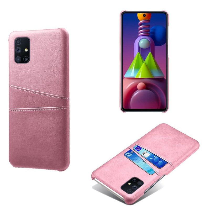 Coque Samsung Galaxy M51 Mélodie Effet Cuir Porte Cartes