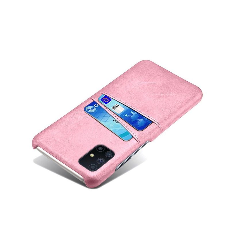 Coque Samsung Galaxy M51 Mélodie Effet Cuir Porte Cartes