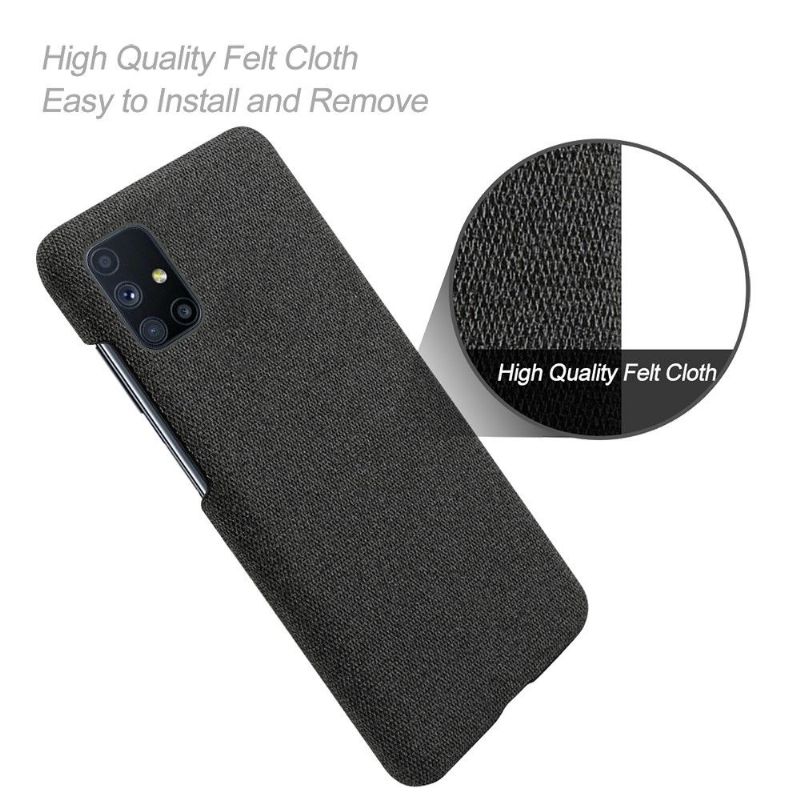 Coque Samsung Galaxy M51 revêtement tissu