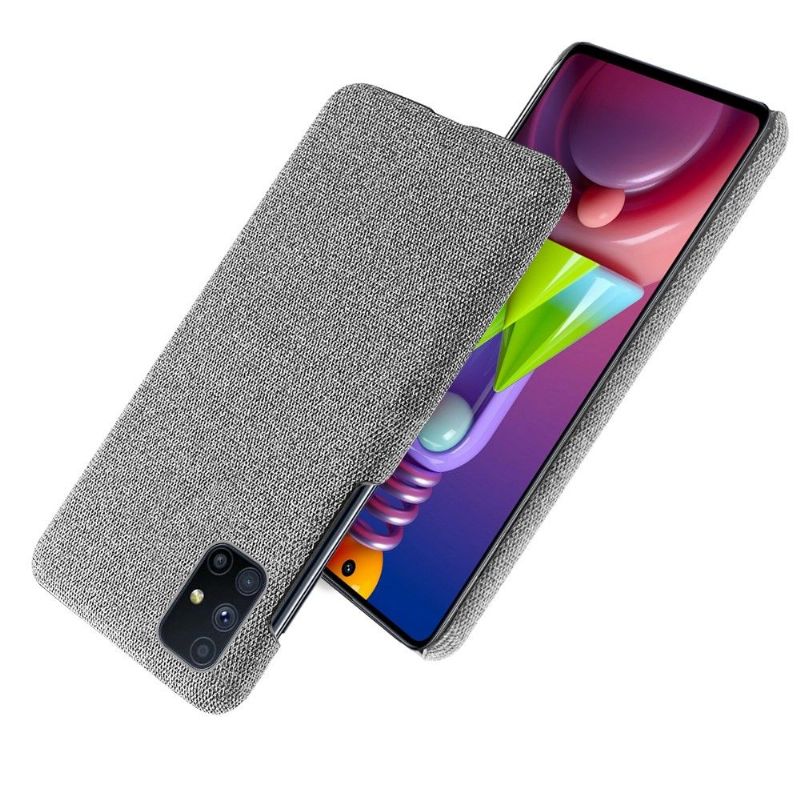 Coque Samsung Galaxy M51 revêtement tissu