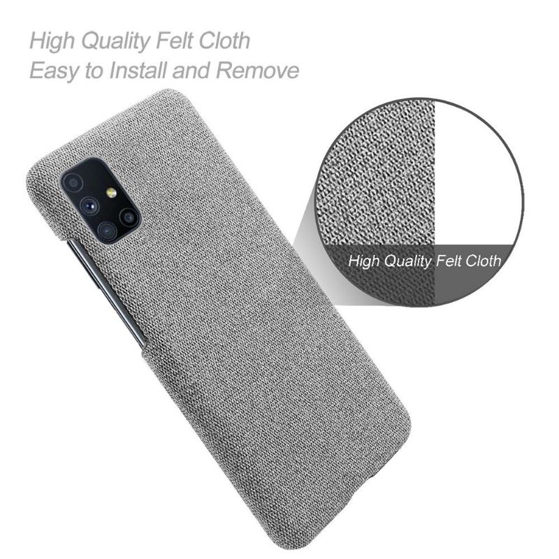 Coque Samsung Galaxy M51 revêtement tissu