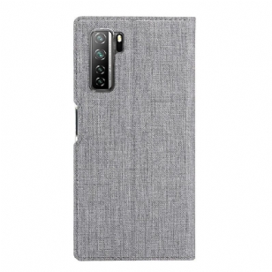 Housse Huawei P40 Lite 5G croisillons fonction support