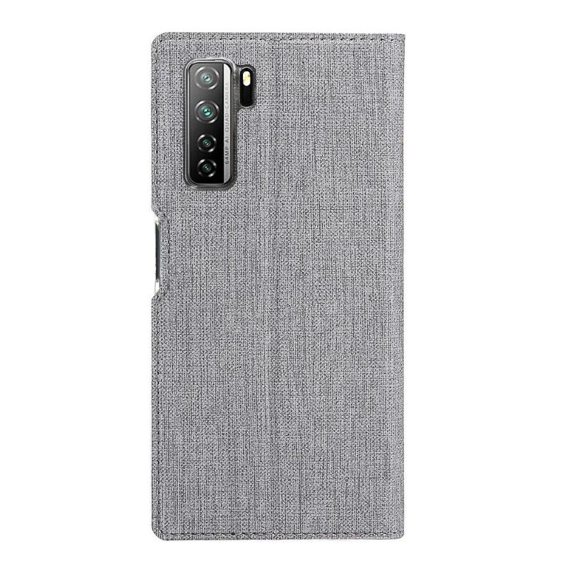 Housse Huawei P40 Lite 5G croisillons fonction support